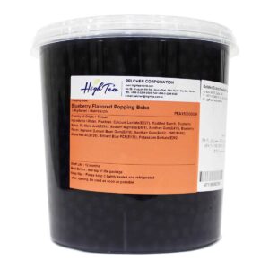 High Tea Blueberry Popping Boba for Bubble Tea, Taiwan - 3.4KG