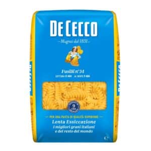 DeCecco Fusilli #34 Pasta, Italy - 1KG