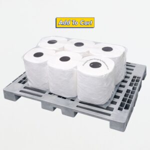 GGFT Maxi Kitchen Tissue Rolls, 2 PLY, 650 GSM, Made in UAE - Pack of 6 Rolls